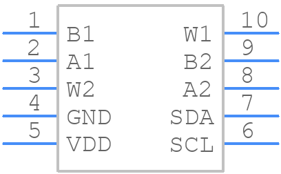 AD5243BRM2.5 - Analog Devices - PCB symbol