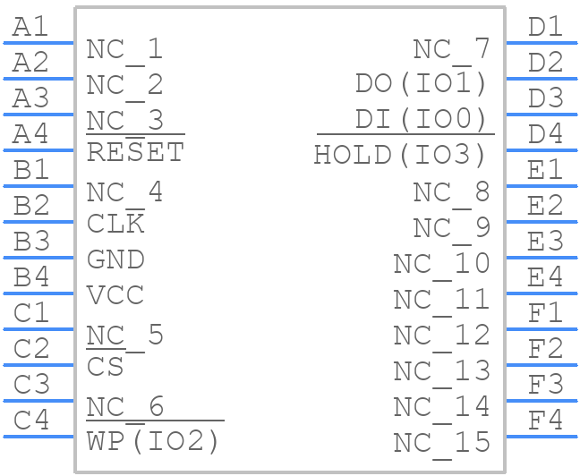 W25Q64JVTCIQ - Winbond - PCB symbol