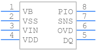 DS2781E+ - Analog Devices - PCB symbol
