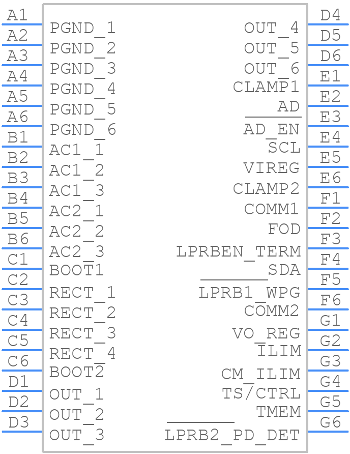 BQ51222YFPT - Texas Instruments - PCB symbol
