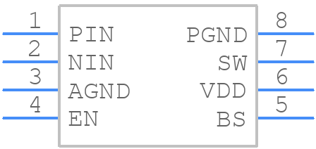MP7720DS-LF-P - Monolithic Power Systems (MPS) - PCB symbol