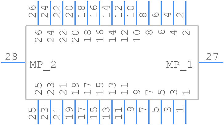 DF17(3.0)-26DS-0.5V(57) - Hirose - PCB symbol