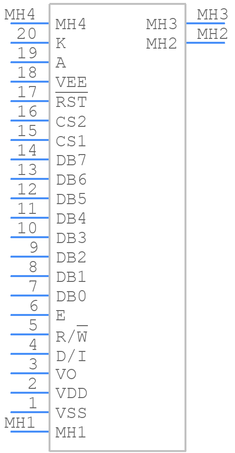 LCM-S12864GSF - Lumex - PCB symbol