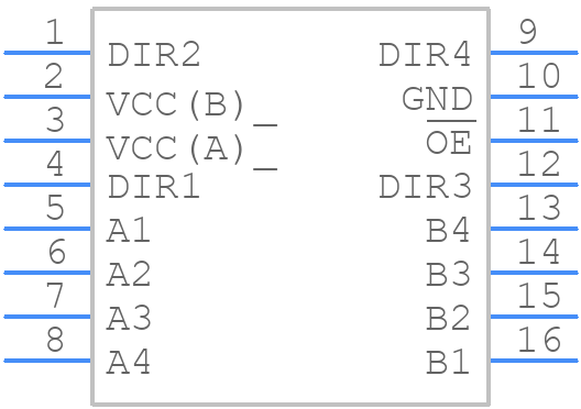 74AVC4TD245GU,115 - Nexperia - PCB symbol