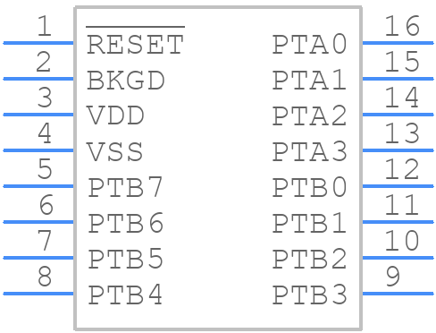 MC9S08QG8CDTE - NXP - PCB symbol