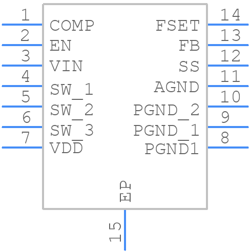 MP3425DL-LF-P - Monolithic Power Systems (MPS) - PCB symbol