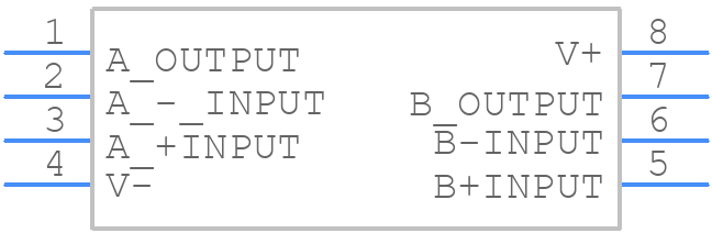 NJM4565D - Nisshinbo - PCB symbol