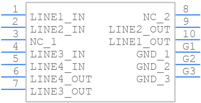 SP2555NUTG - LITTELFUSE - PCB symbol