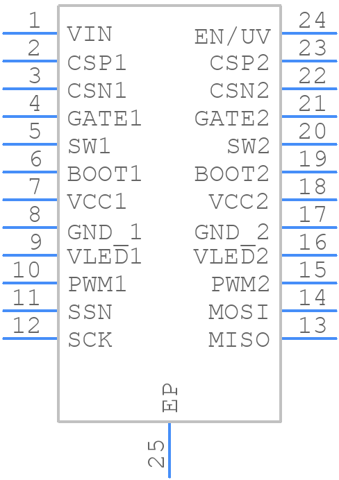 TPS92518QPWPTQ1 - Texas Instruments - PCB symbol