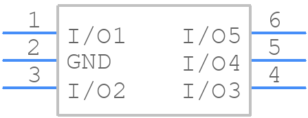 ESDA6V1-5SC6Y - STMicroelectronics - PCB symbol