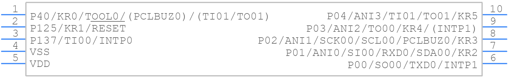 R5F10Y16DSP#50 - Renesas Electronics - PCB symbol