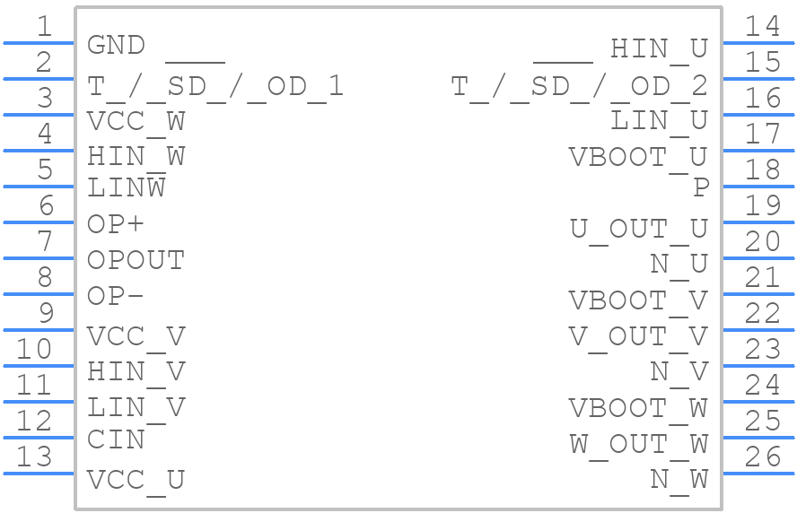 STGIPQ8C60T-HZ - STMicroelectronics - PCB symbol