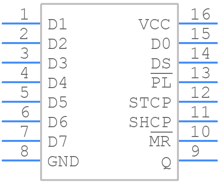 74HCT597D,652 - Nexperia - PCB symbol