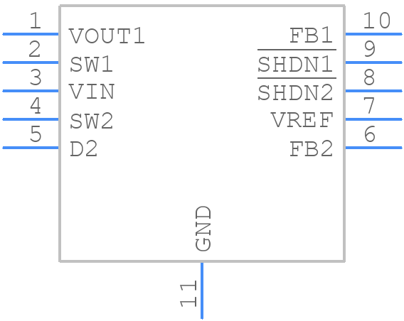 LT3463EDD - Analog Devices - PCB symbol