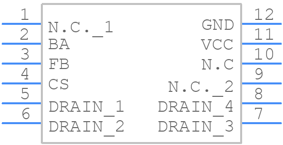 ICE3RBR4765JGXUMA1 - Infineon - PCB symbol