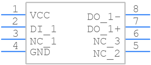 DS90LV017ATMX - Texas Instruments - PCB symbol
