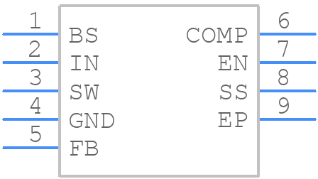 MP2307DN-LF - Monolithic Power Systems (MPS) - PCB symbol