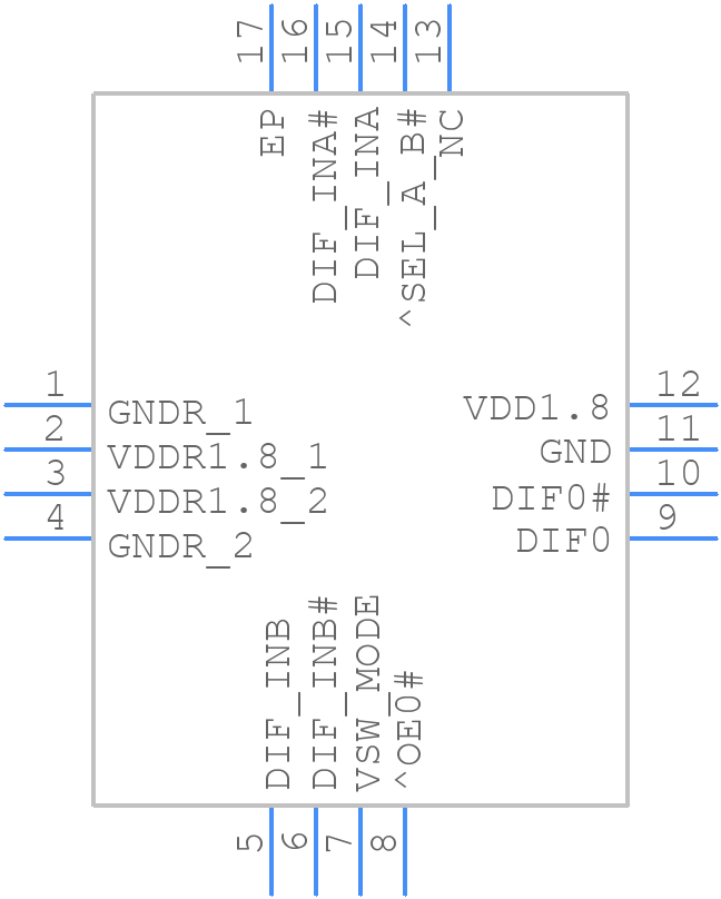9DMV0141AKILF - Renesas Electronics - PCB symbol