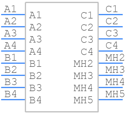 1-1734309-7 - TE Connectivity - PCB symbol
