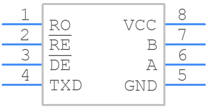 MAX13444EASA+T - Analog Devices - PCB symbol