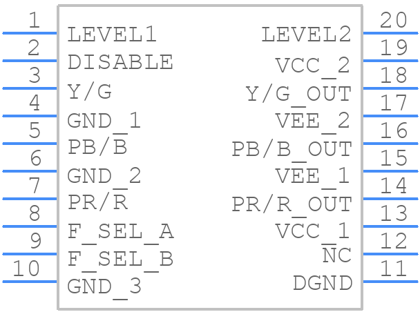 ADA4412-3ARQZ - Analog Devices - PCB symbol