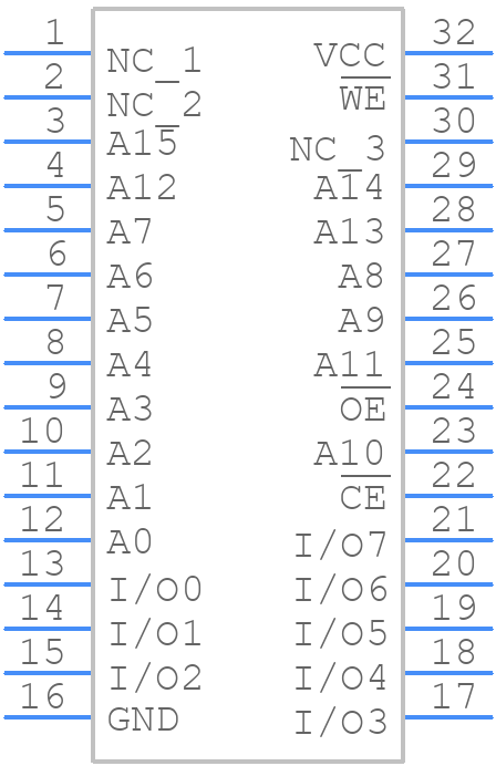 AT29C512-12PC - Microchip - PCB symbol
