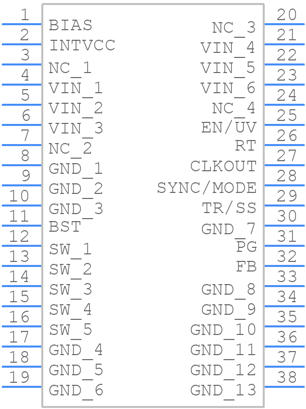 LT8645SIV#PBF - Analog Devices - PCB symbol