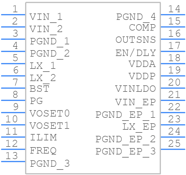 MIC24046YFL-TR - Microchip - PCB symbol