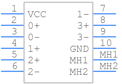 93627-8020 - Molex - PCB symbol