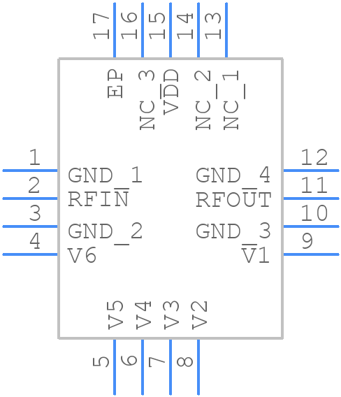 HMC425ALP3E - Analog Devices - PCB symbol