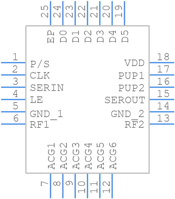 HMC792ALP4ETR - Analog Devices - PCB symbol