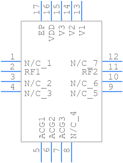 HMC468ALP3E - Analog Devices - PCB symbol