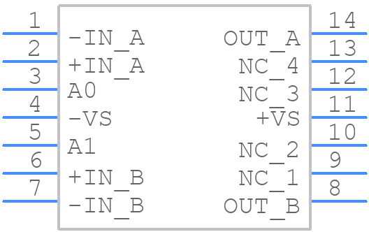 OPA2674I-14DRG4 - Texas Instruments - PCB symbol