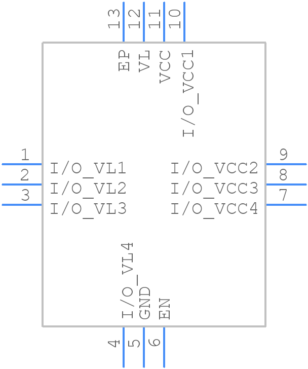 MAX3395EETC+ - Analog Devices - PCB symbol