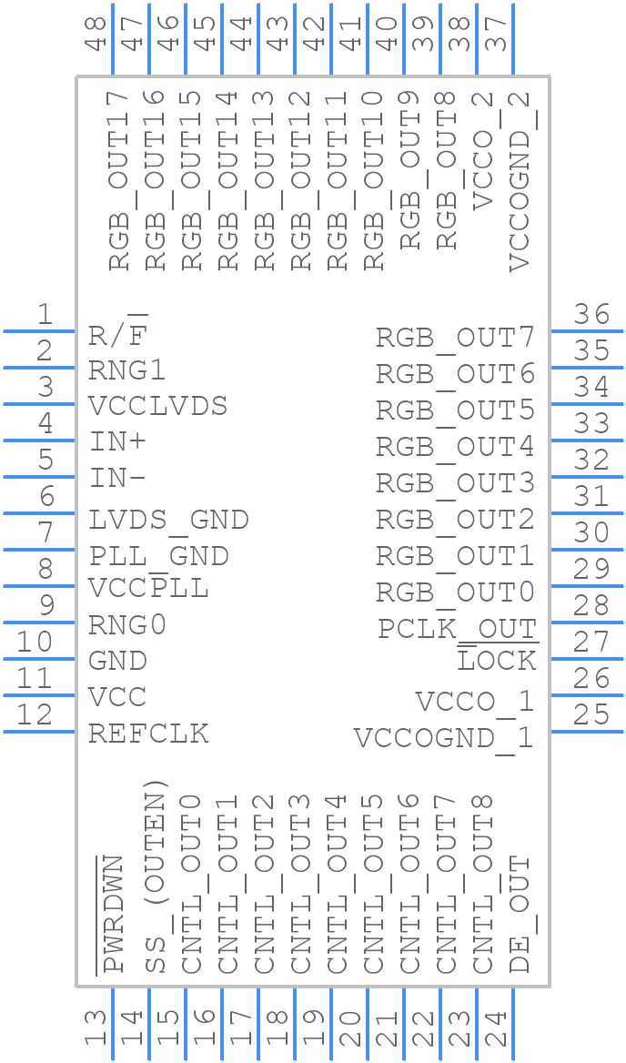 MAX9248ECM/V+T - Analog Devices - PCB symbol