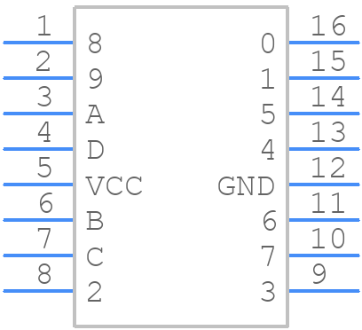 SN74141 - Texas Instruments - PCB symbol