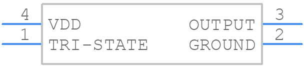 ECS-TXO-3225MV-160-TR - ECS - PCB symbol