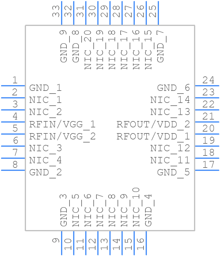 HMC8500LP5DE - Analog Devices - PCB symbol