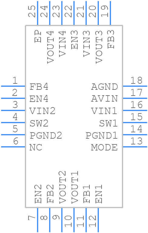 ADP5037ACPZ-R7 - Analog Devices - PCB symbol