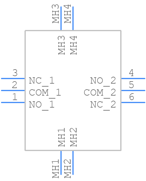 7213P3D9V3BE - LITTELFUSE - PCB symbol