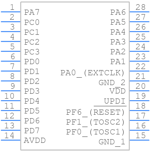 ATMEGA808-XUR - Microchip - PCB symbol