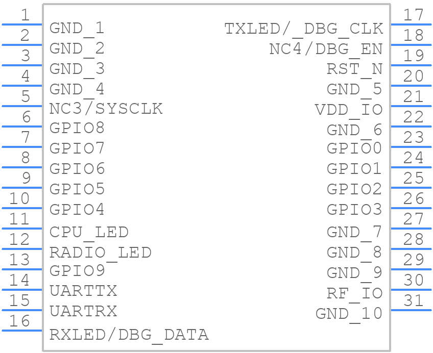 WSSFM11R2DAT - Wisol - PCB symbol