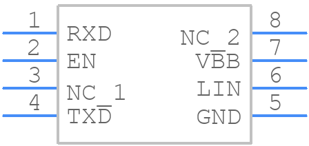NCV7327D10R2G - onsemi - PCB symbol