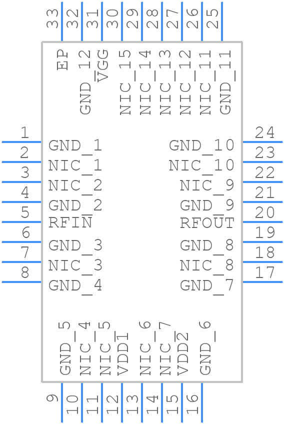 HMC1132PM5ETR - Analog Devices - PCB symbol