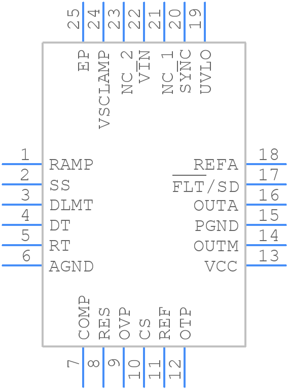 NCP1566MNTXG - onsemi - PCB symbol