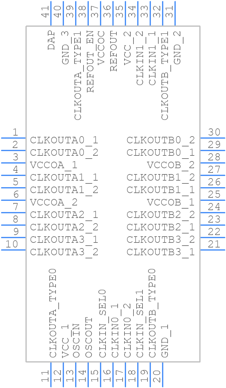 LMK00308SQX/NOPB - Texas Instruments - PCB symbol