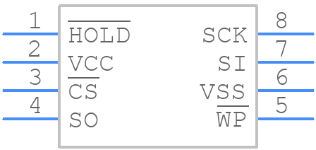 25LC040X-I/ST - Microchip - PCB symbol