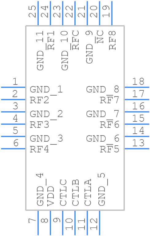 HMC321LP4ETR - Analog Devices - PCB symbol