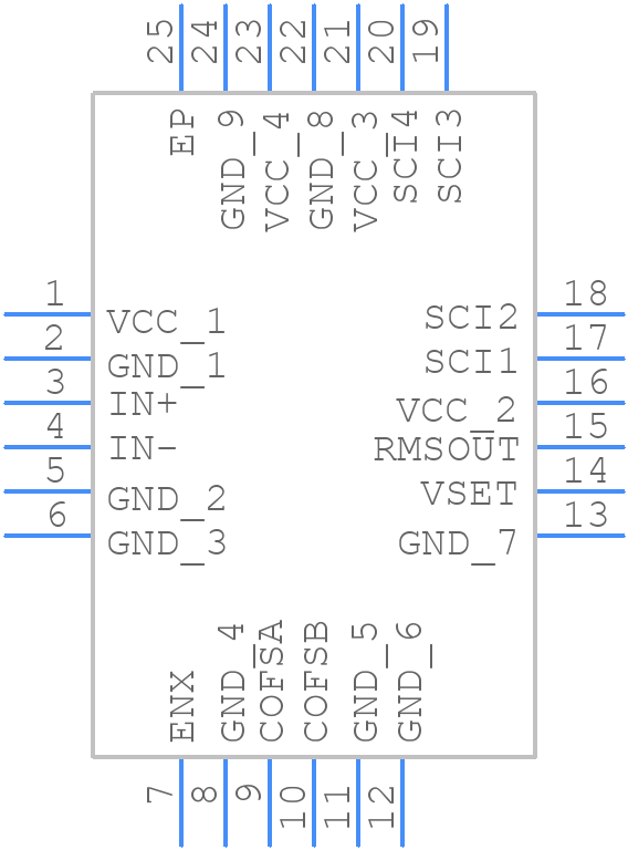 HMC1010LP4ETR - Analog Devices - PCB symbol