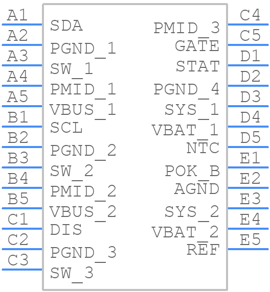 FAN54063UCX - onsemi - PCB symbol